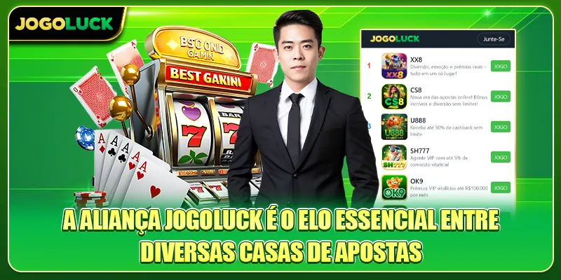 A aliança Jogoluck é o elo essencial entre diversas casas de apostas
