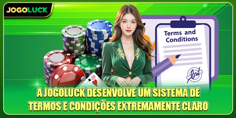 A Jogoluck desenvolve um sistema de termos e condições extremamente claro