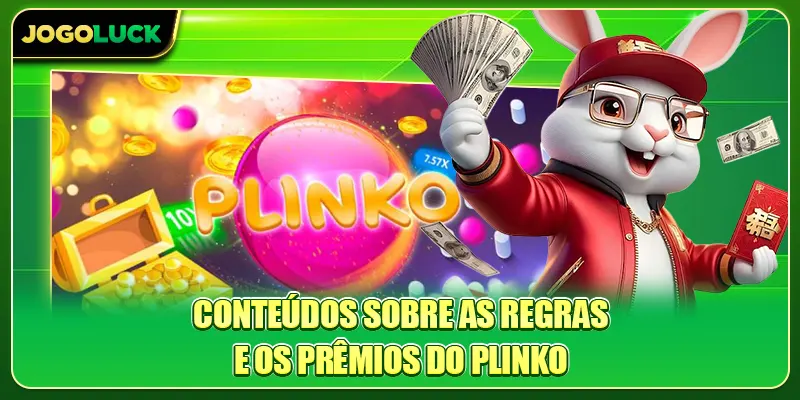 Conteúdos sobre as regras e os prêmios do Plinko