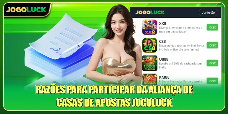 Razões para participar da aliança de casas de apostas Jogoluck