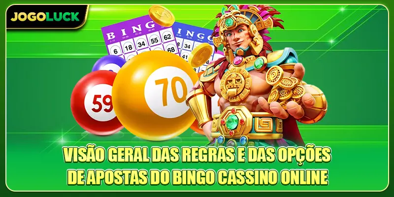 Visão geral das regras e das opções de apostas do Bingo Cassino Online